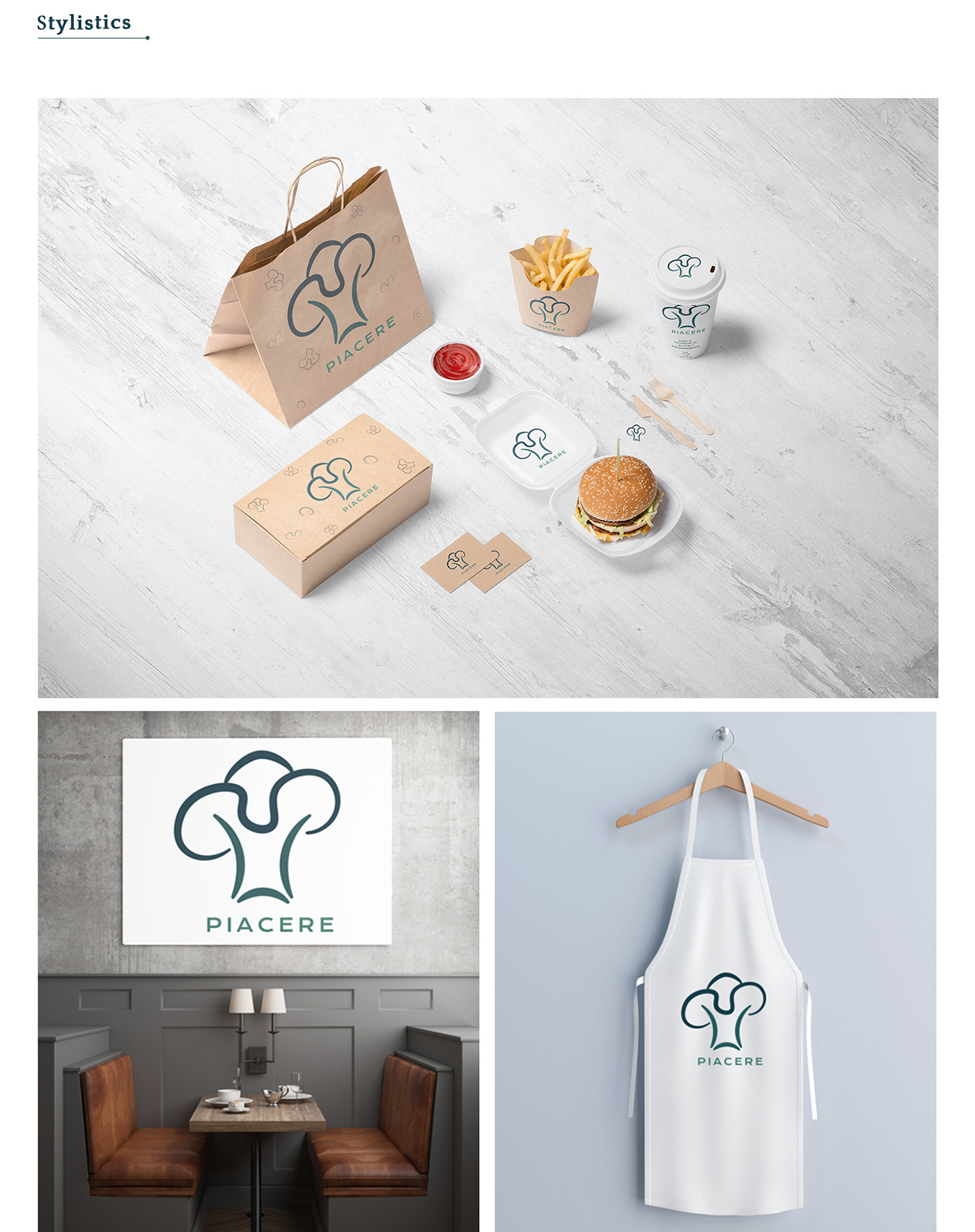 logo branding  restaurant graphic design  Italian restaurants  broccoli