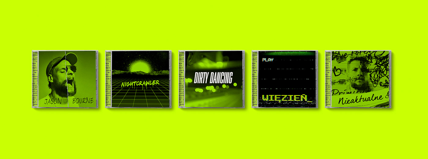 CD design MACHALSKI music music design neon Rap Music spray toxic