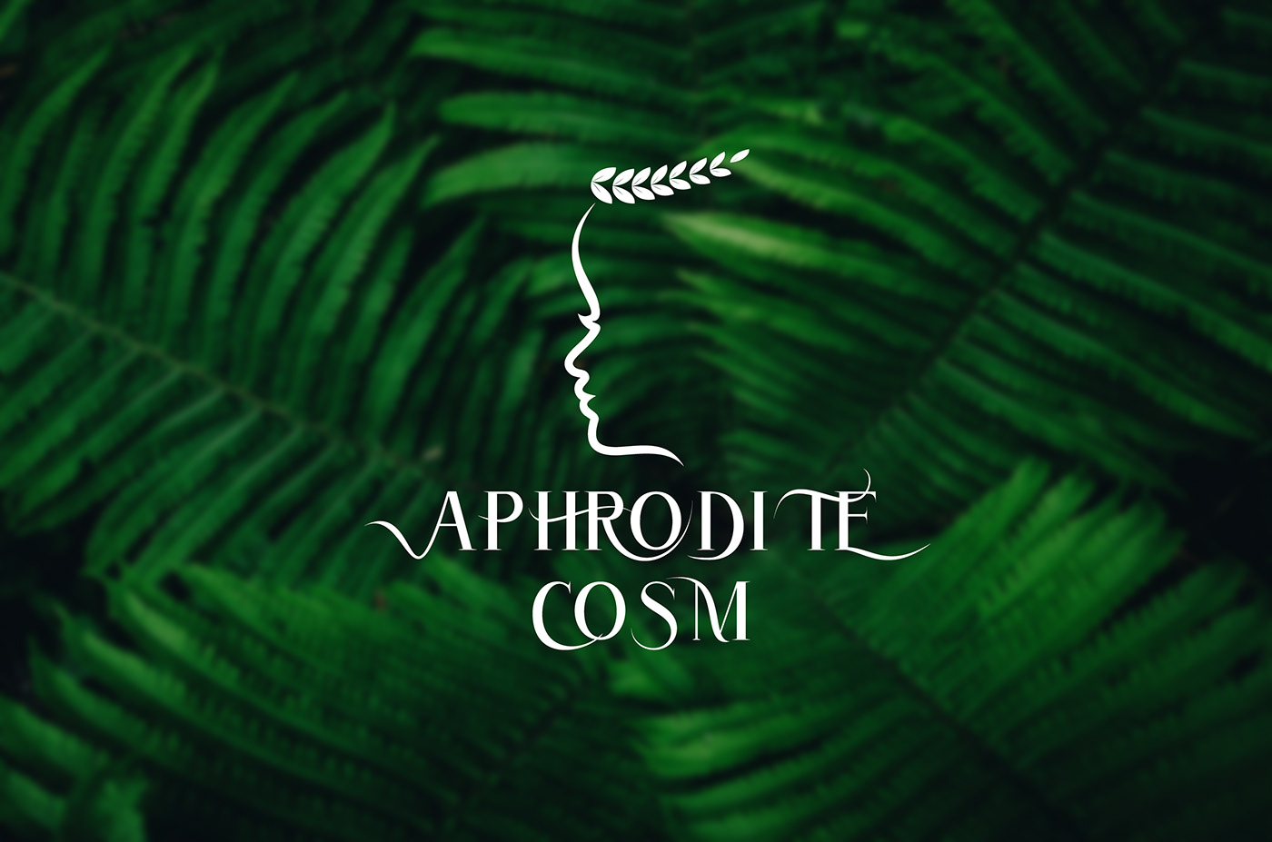 Aphrodite art brand COSM design flower graphiste logo