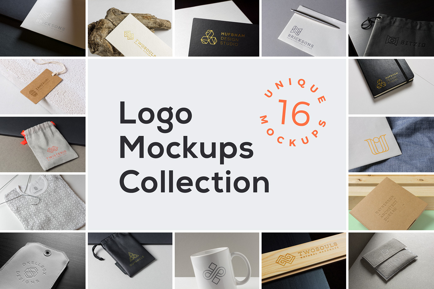 logo design presentation mockup