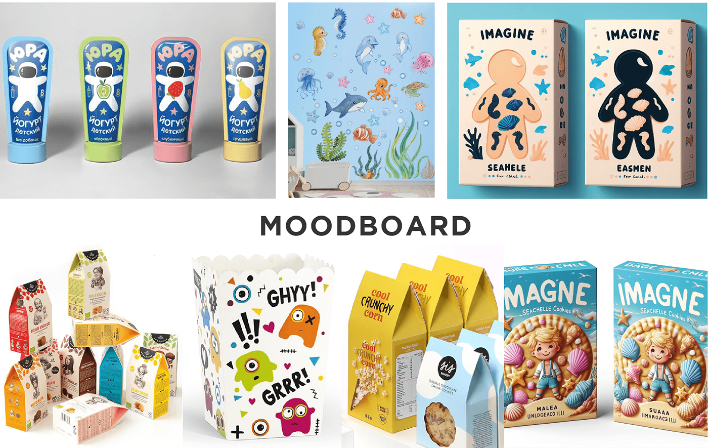 Packaging design product design  Froot Loops Cereal redesign cereal box Kellogg's beach package design 