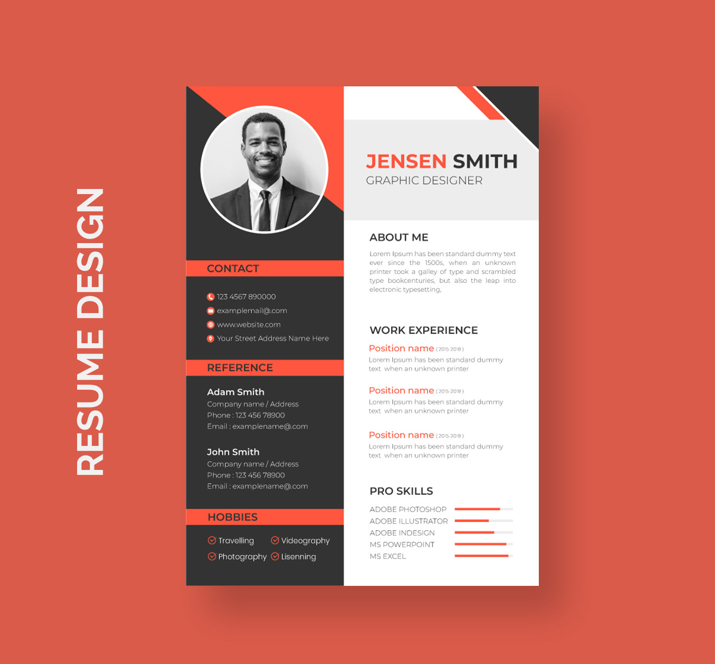 Resume resume design resume template Resume CV CV cv design portfolio design print job