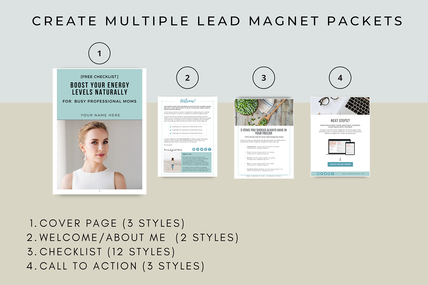 blogger lead magnet checklist leadmagnet coach lead magnet ebook template freebie template Lead Magnet Canva lead magnet design lead magnet wellness opt-in template workbook checklist