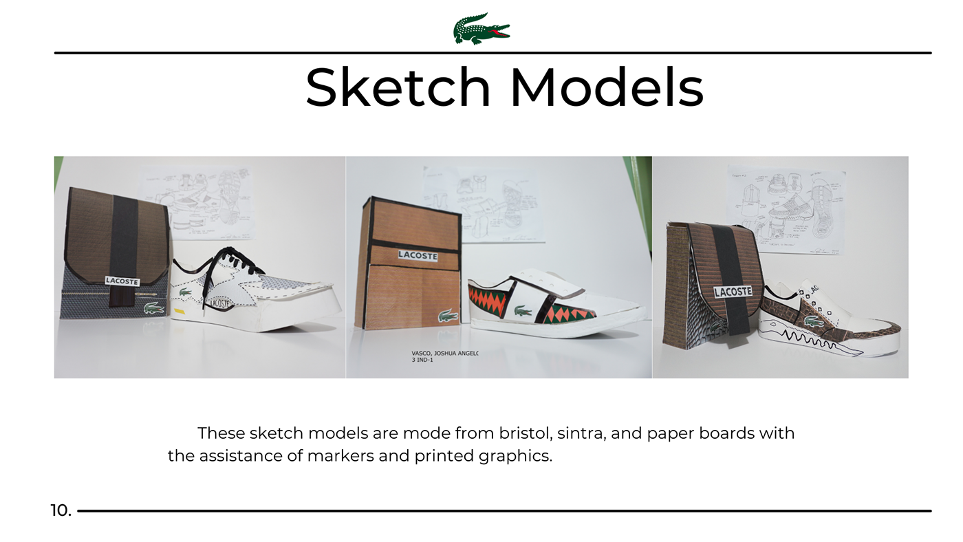 3D bag Fashion  lacoste product design  Render shoes sport