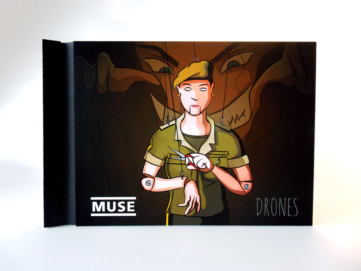 muse drones Album story control Clark music album book storytelling  