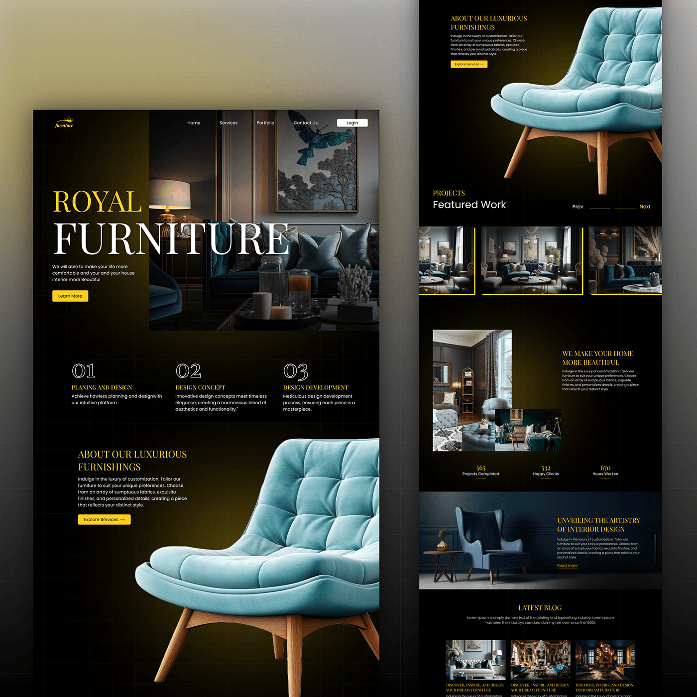 design Luxury Design furniture interior design  Interior user interface user interface design luxury furniture user friendly user friendly dashboard