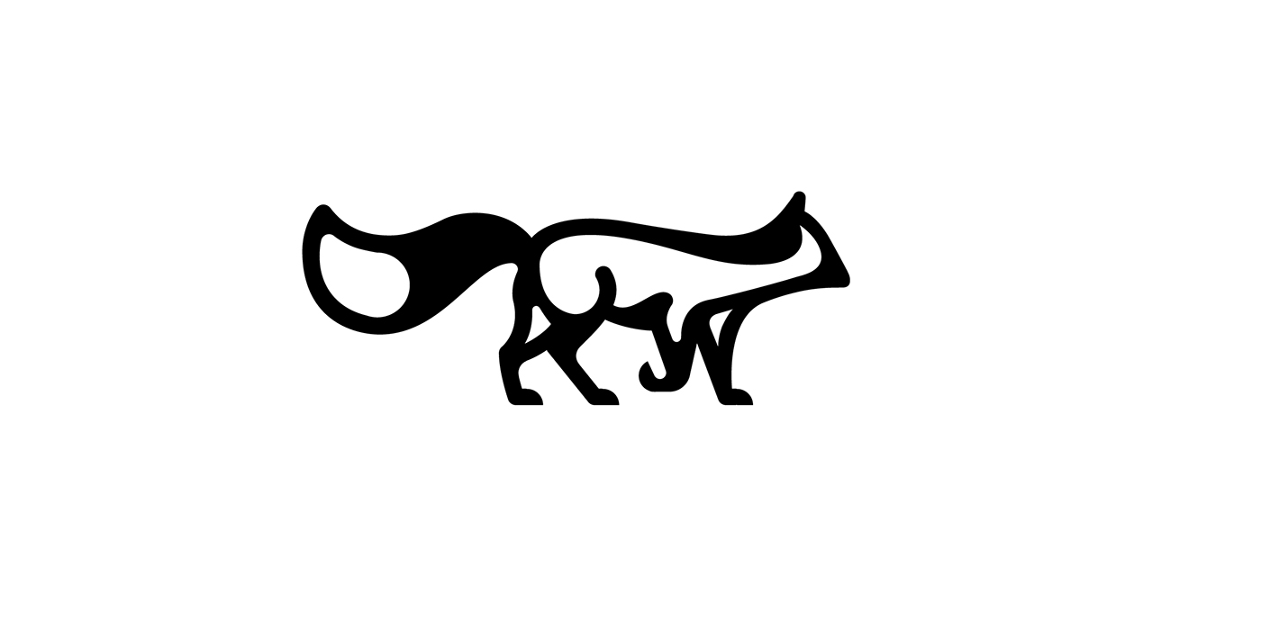 mark Calligraphy   letter animal logo ILLUSTRATION  grid line lettering symbol