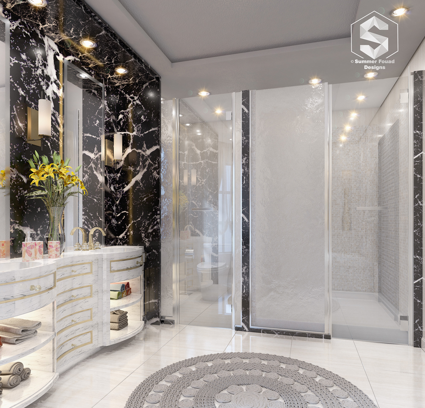 #bathroom #villa  #Design #interiors #interior #architecture #marble #ceramics #tiles #washingbasin