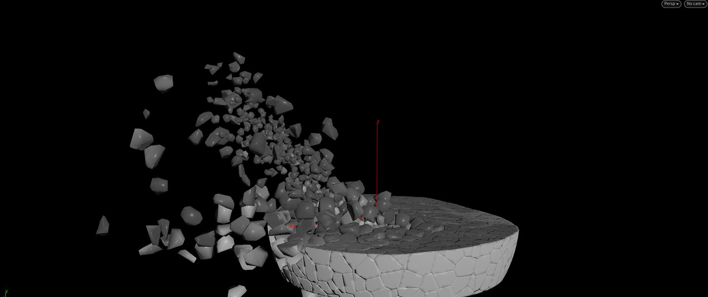houdini simulation meteor Meteora destruction pyro sim smoke rbd Rigid
