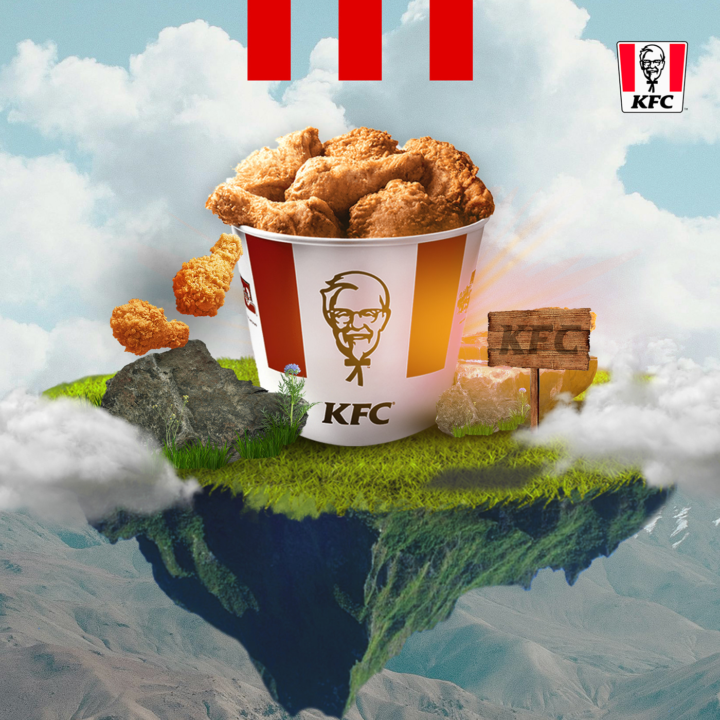 Fast food Social media post Advertising  poster KFC restaurant Graphic Designer