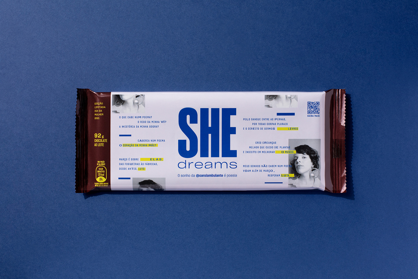 art direction  betc chocolate design hershe hershey's IWD Packaging women wrapper