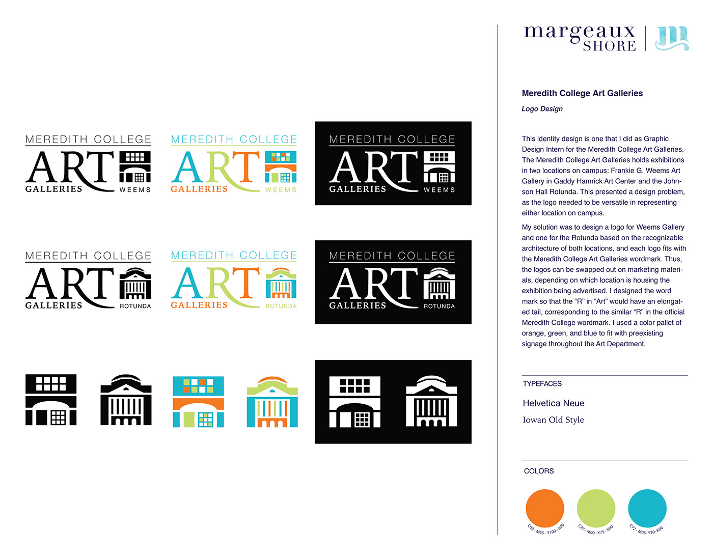 branding  logo wordmark identity design meredith college