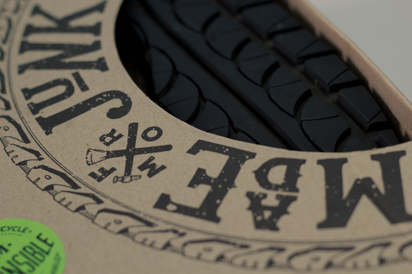 shoe ecofriendly handmade Sustainable green design smart packaging bizzare footwear tires sole Ps25Under25