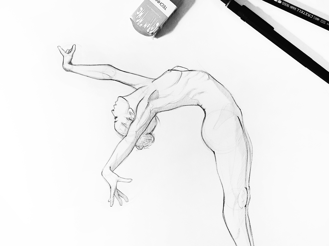 sketches Character design  graphic design  concept art ILLUSTRATION  Pencil drawing ballerina