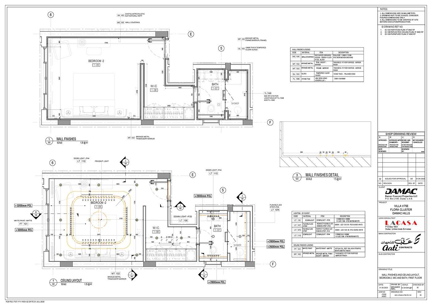 architecture details house shopdrawing Villa working working drawings Working Details dubai