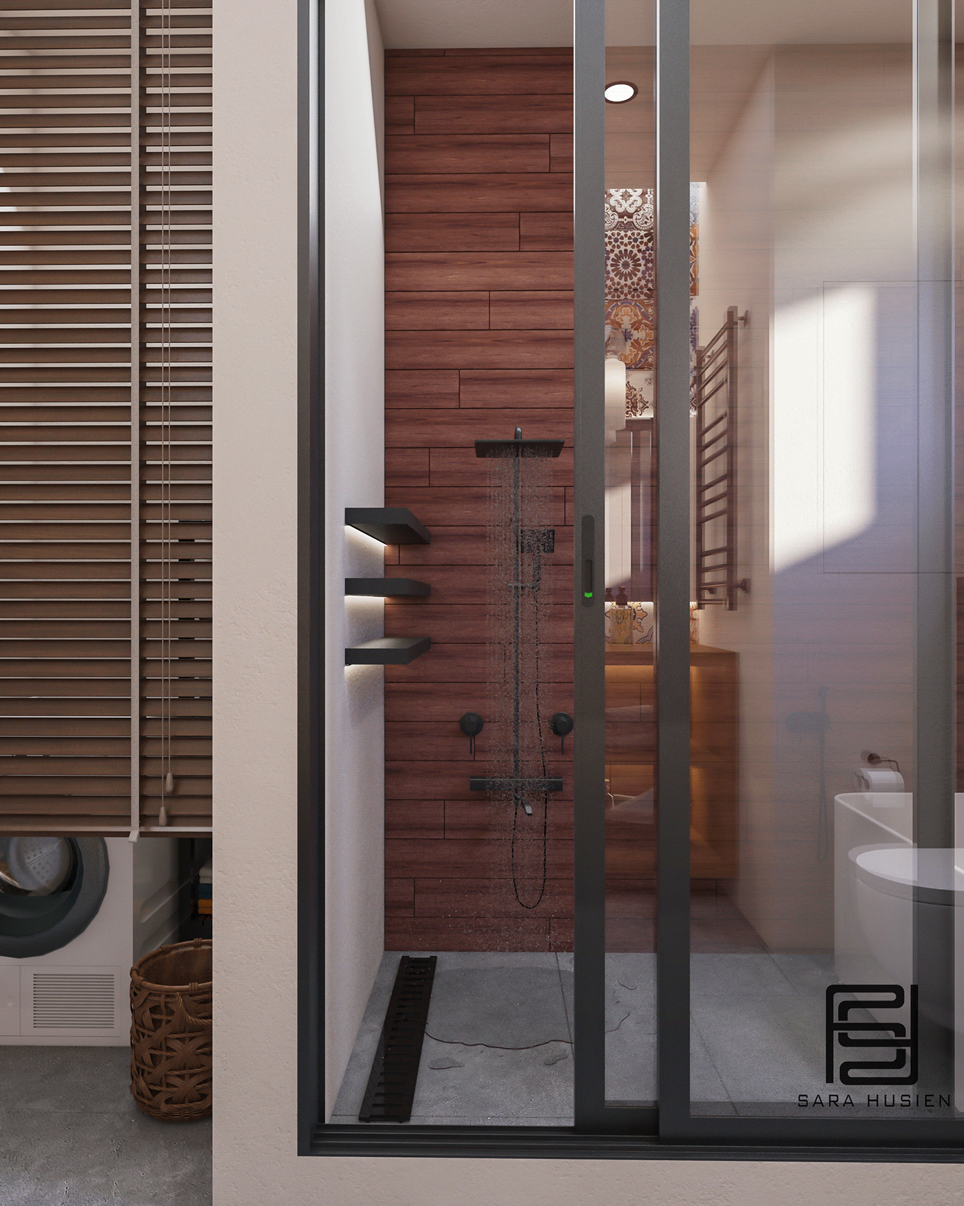 bathroom modern vray 3ds max interior design  Interior bathroom design bath Arabic Baths islamic bathrooms