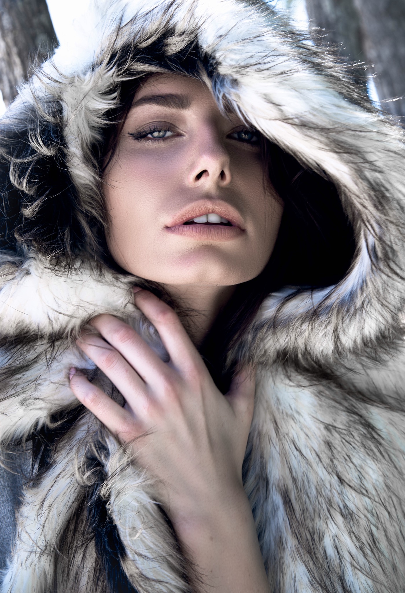 model winter Fur fierce