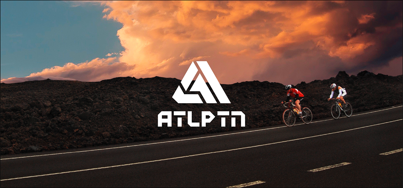 ATLPTN ATLANTA PELOTON race branding  minimal speed sport cyclist Behance DAVID SAMUEL OLUWADAMILARE