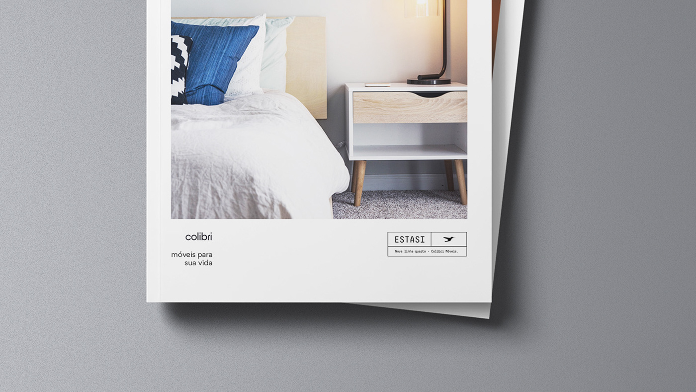 brand branding  brochure catalog folder furniture industrial logo minimal White