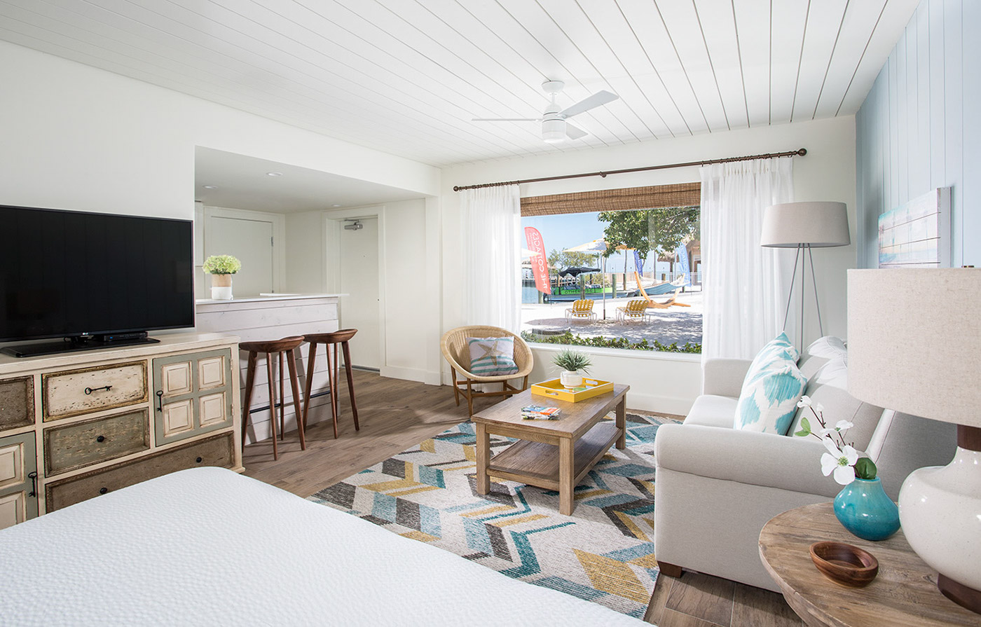 beach resort guestrooms Cottages Islamorada florida Hospitality hotel interior design 