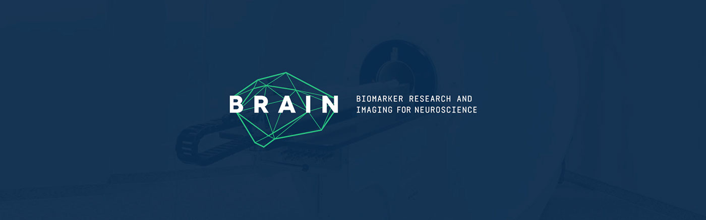 Neuroscience Neuroimaging brain science logo identity network Web connections