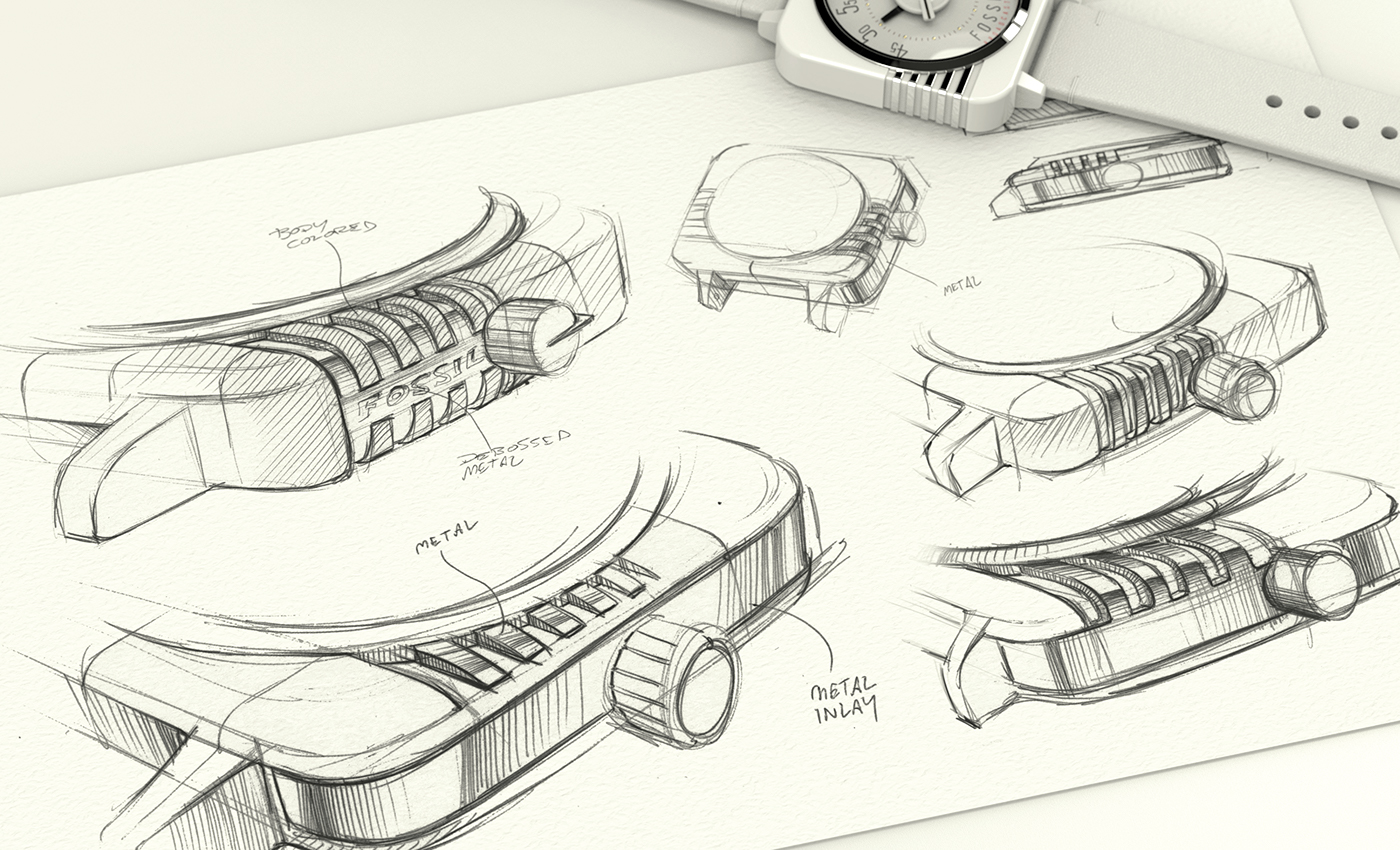 product design watch Watches industrial Solidworks keyshot sketch sketching