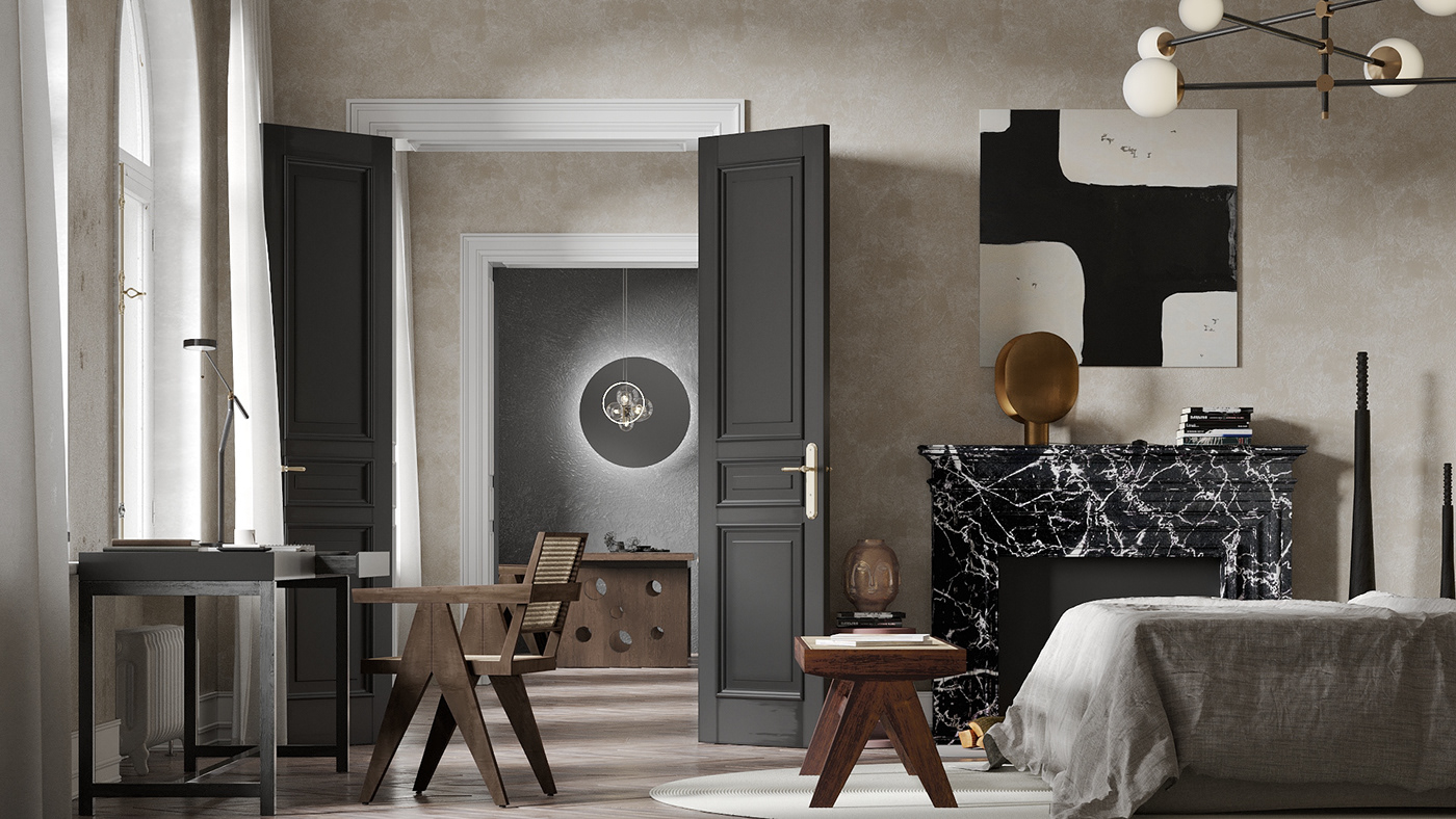 3ds max apartment CGI corona design Interior modern visualization