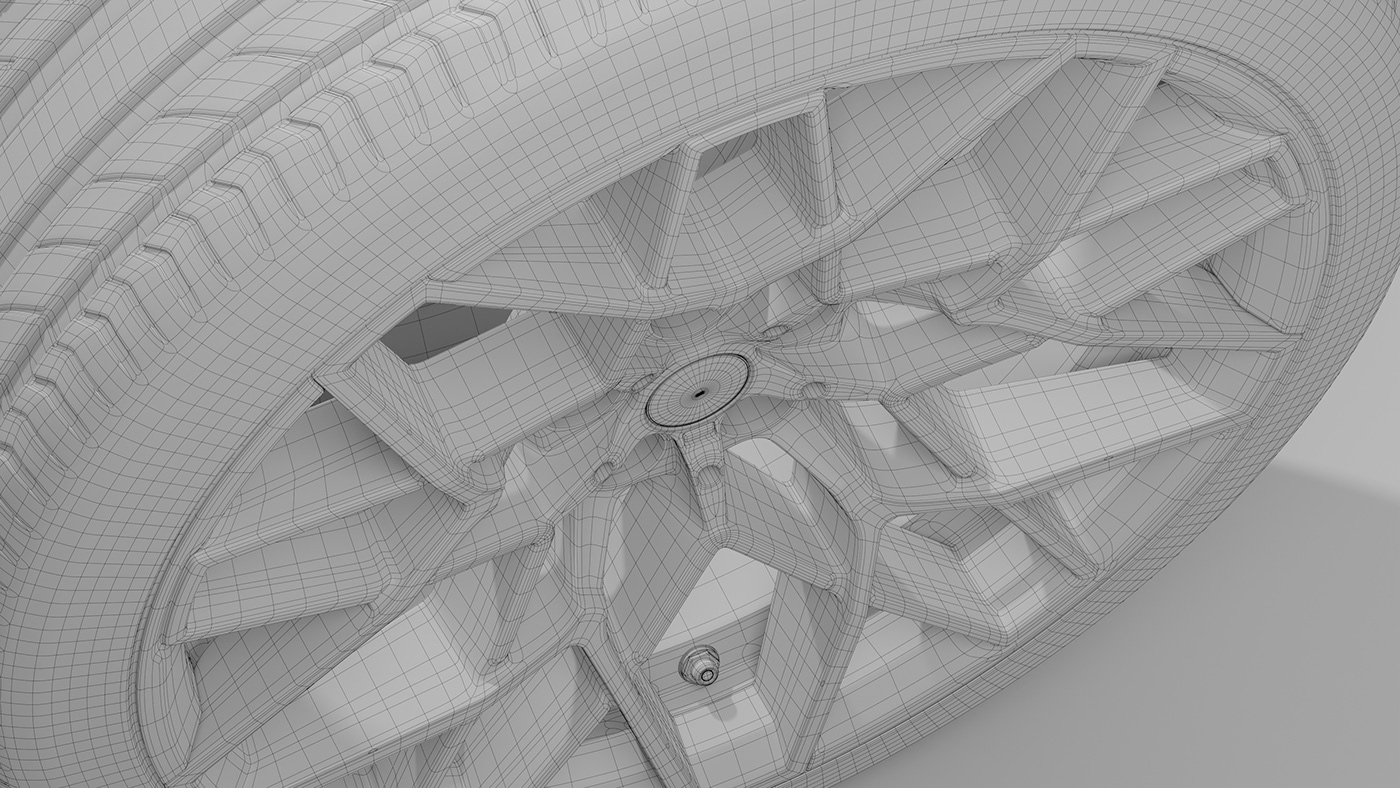 wheel BMW 3d modeling visualization Render blender auto part BMW M8 rendering