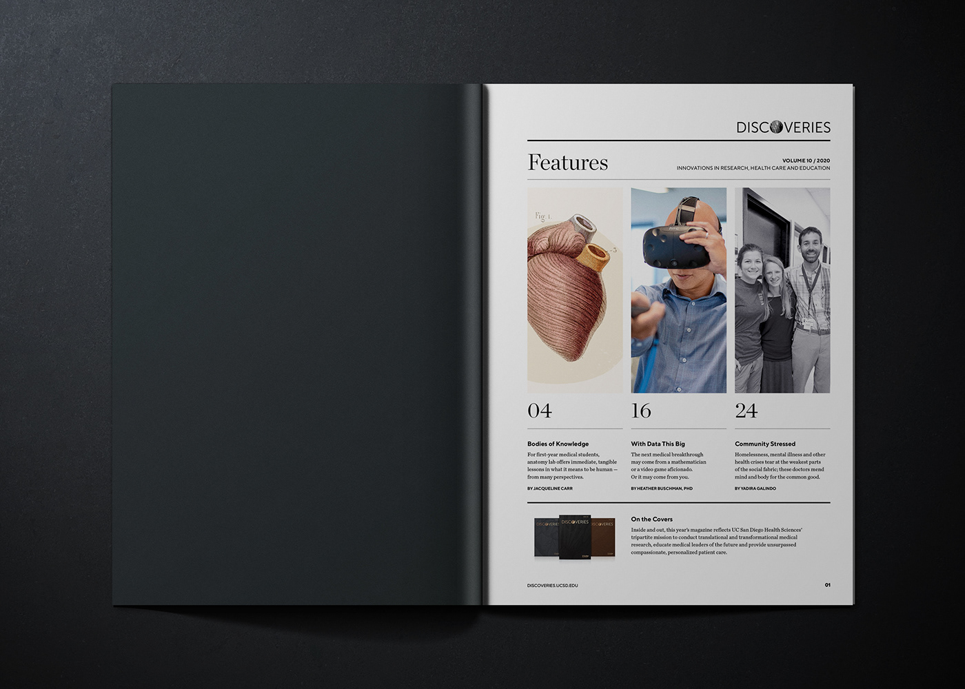 book editorial Education Health journal Layout magazine science UCSD University
