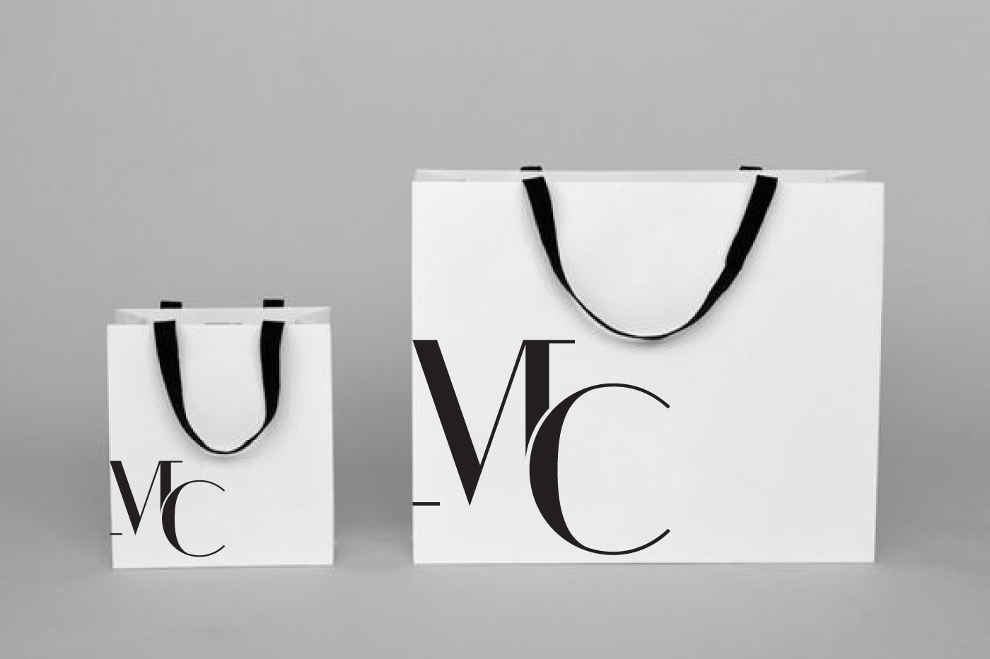 logo shopping bag design monogram