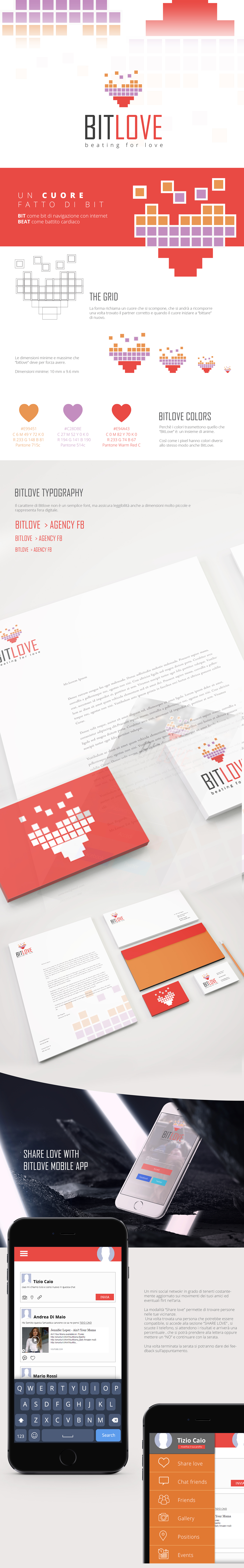 application BEAT Love UI/UX Design brand