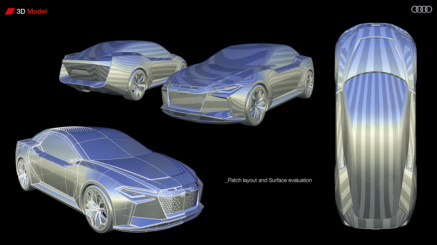 3D model Alias Audi concept design electric future visualization VRED