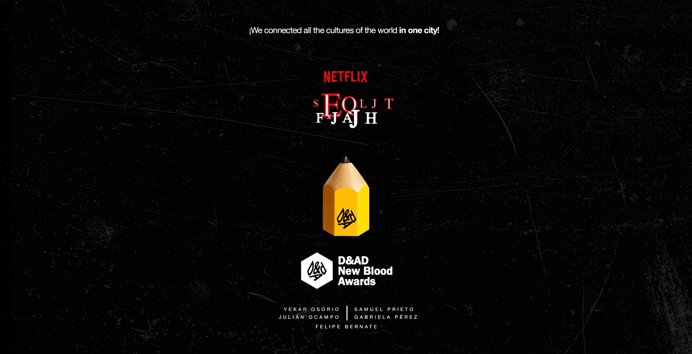 Awards campaign creative D&AD Global Netflix new blood Newblood