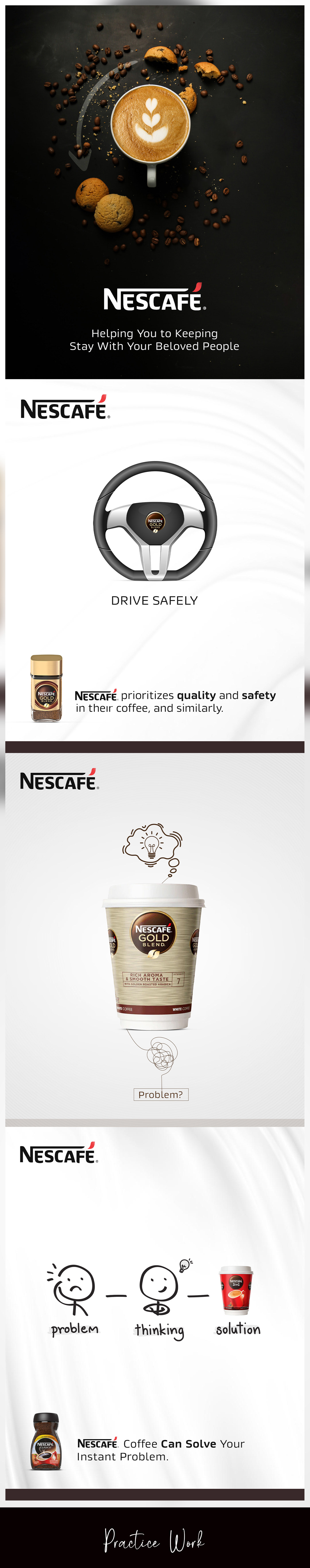 nescafe creative ads design Social media post Brand Design best Coffee banner Advertising 