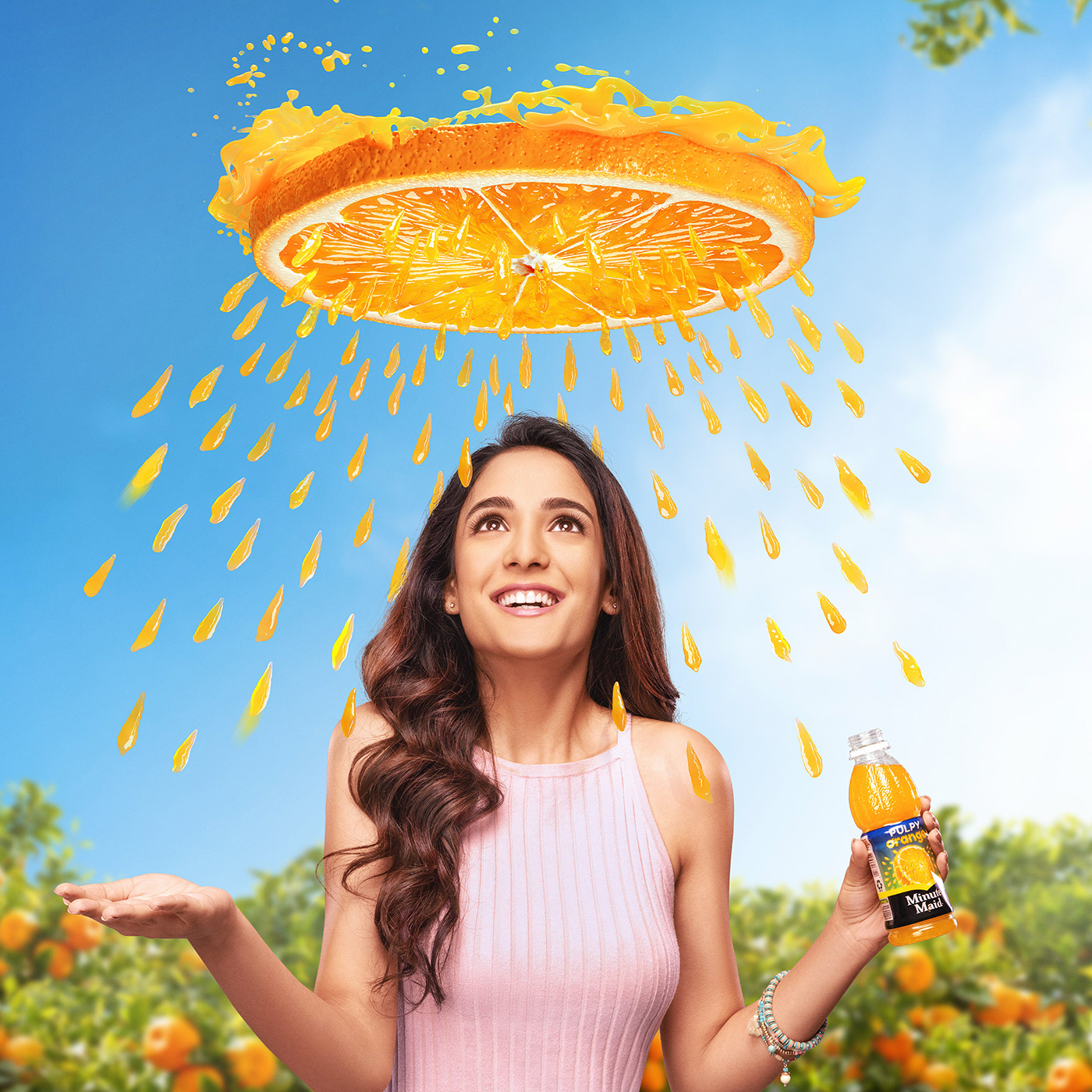 Advertising  campaign drink India MUMBAI orange Photogaphy photoshoot puplyorange refreshing