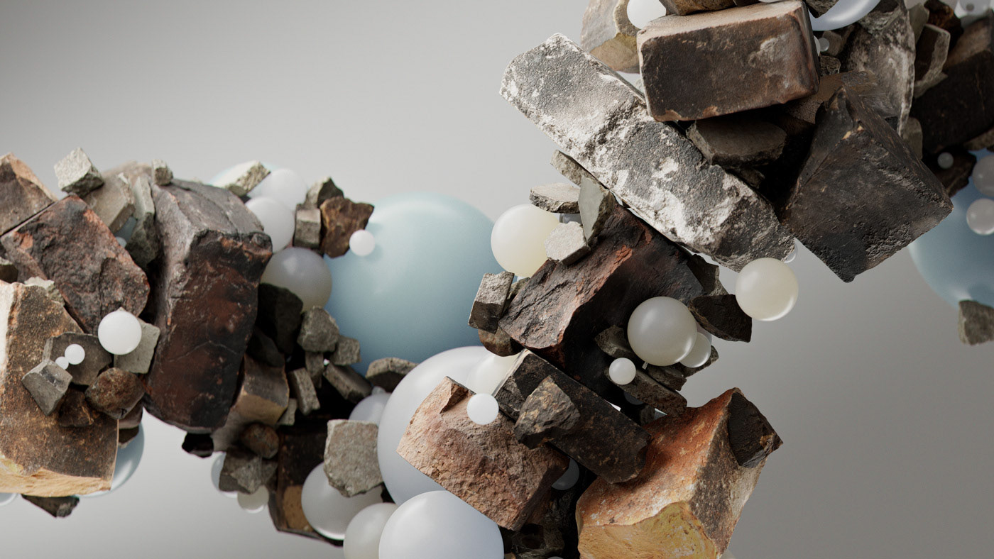 Nature product background stones natural abstract 3D Render redshift cinema 4d