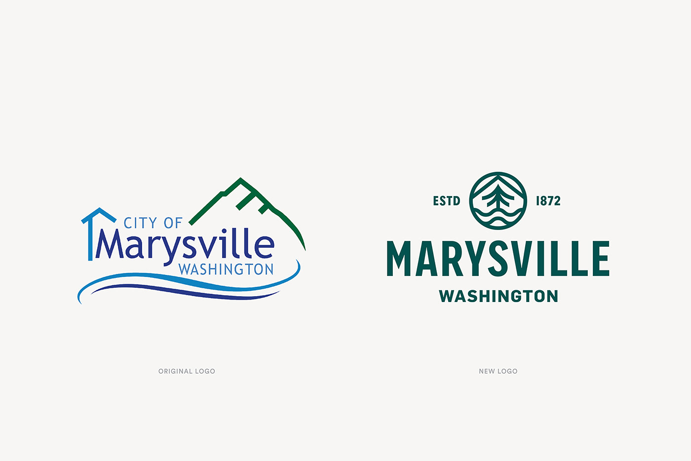 badge branding  city city logo identity ILLUSTRATION  logo Tree  typography   Washington