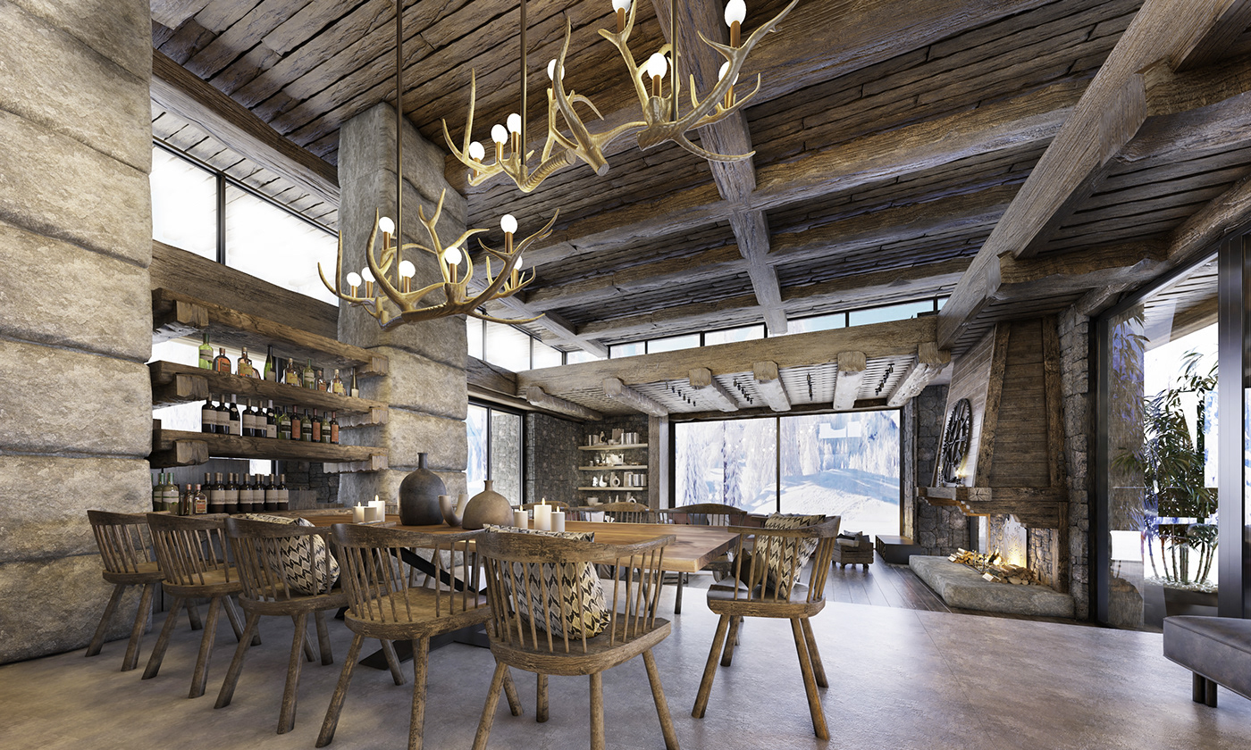 house Scandinavian interior design  Render visualization 3D modern 3ds max vray Nordic Design
