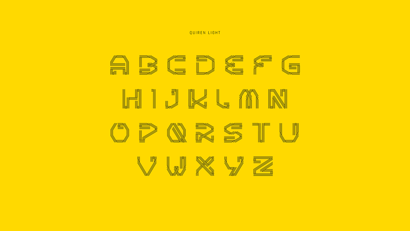 typography   font Display Headline type futuristic linework Typeface lines op art