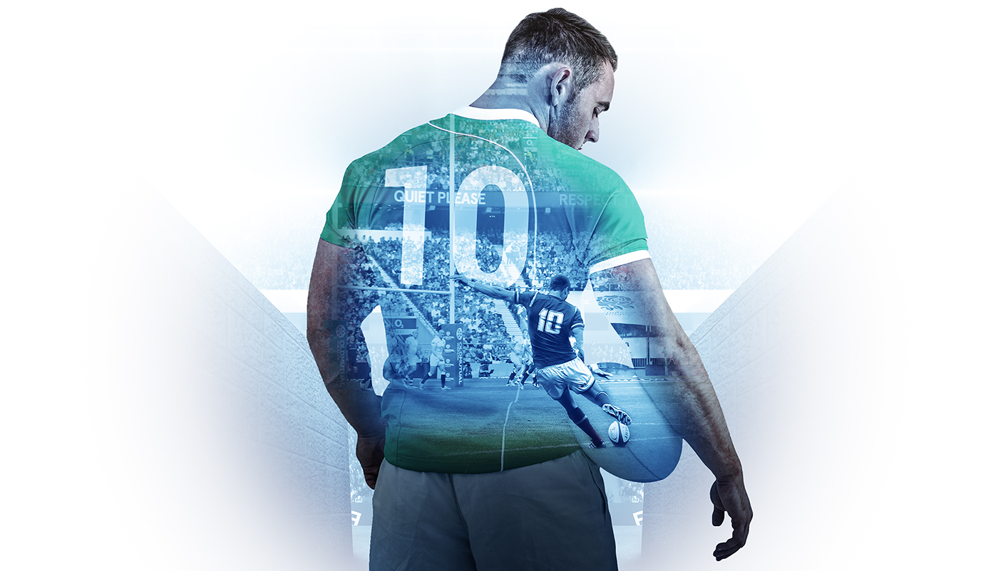 double exposure branding  Digital Art  Advertising  sports Rugby Horse racing golf betting Photography 