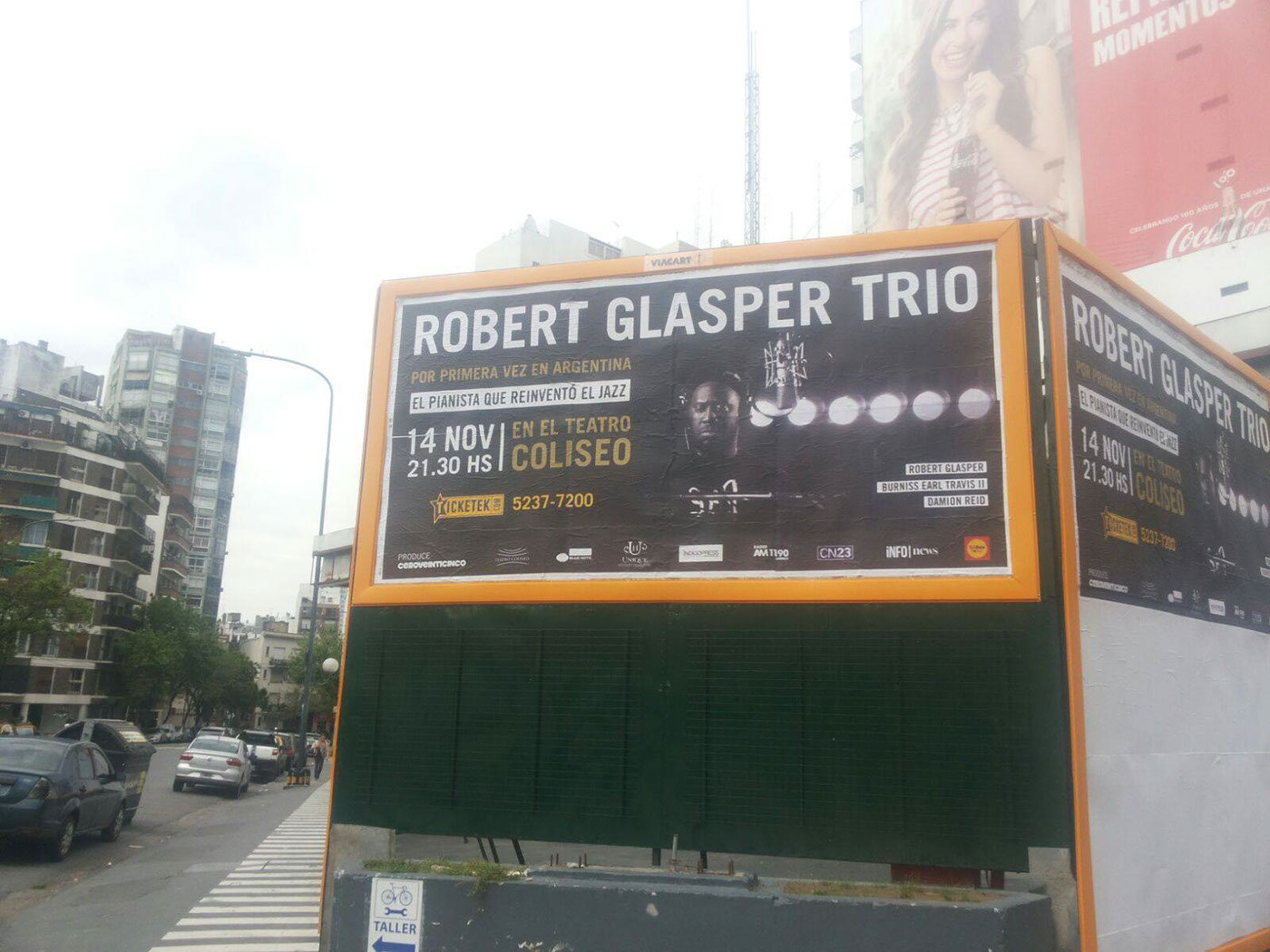 jazz billboard afiche poster Via Publica concierto Show musica