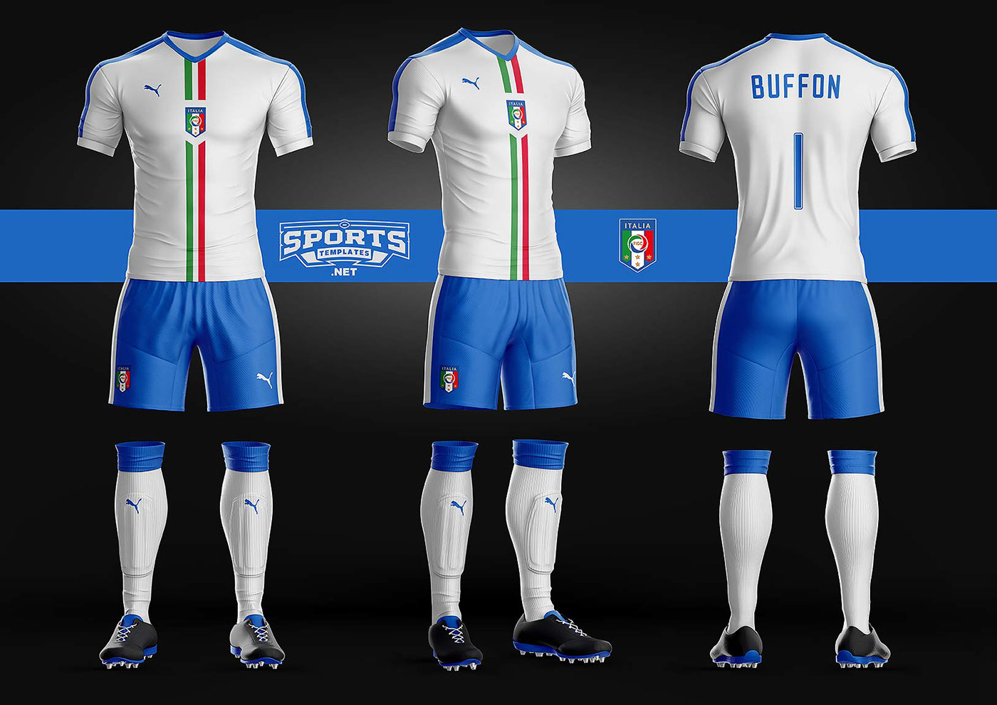 Download Goal Soccer Kit Uniform Template On Behance Free Mockups