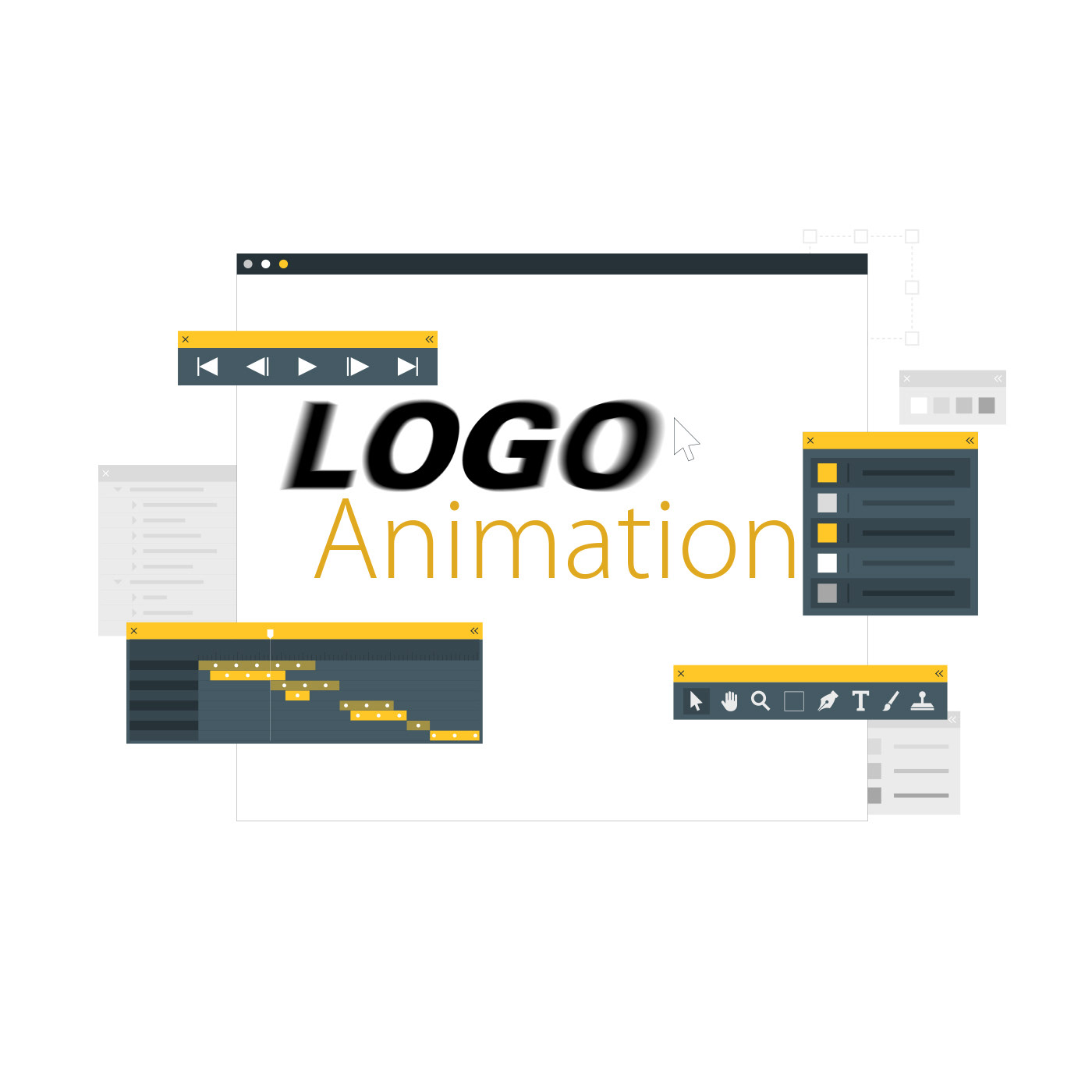 Animated Logo animation  logo motion motion graphics  video