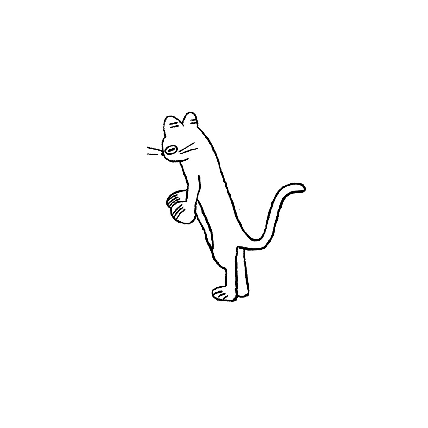 Cat doodle sketch