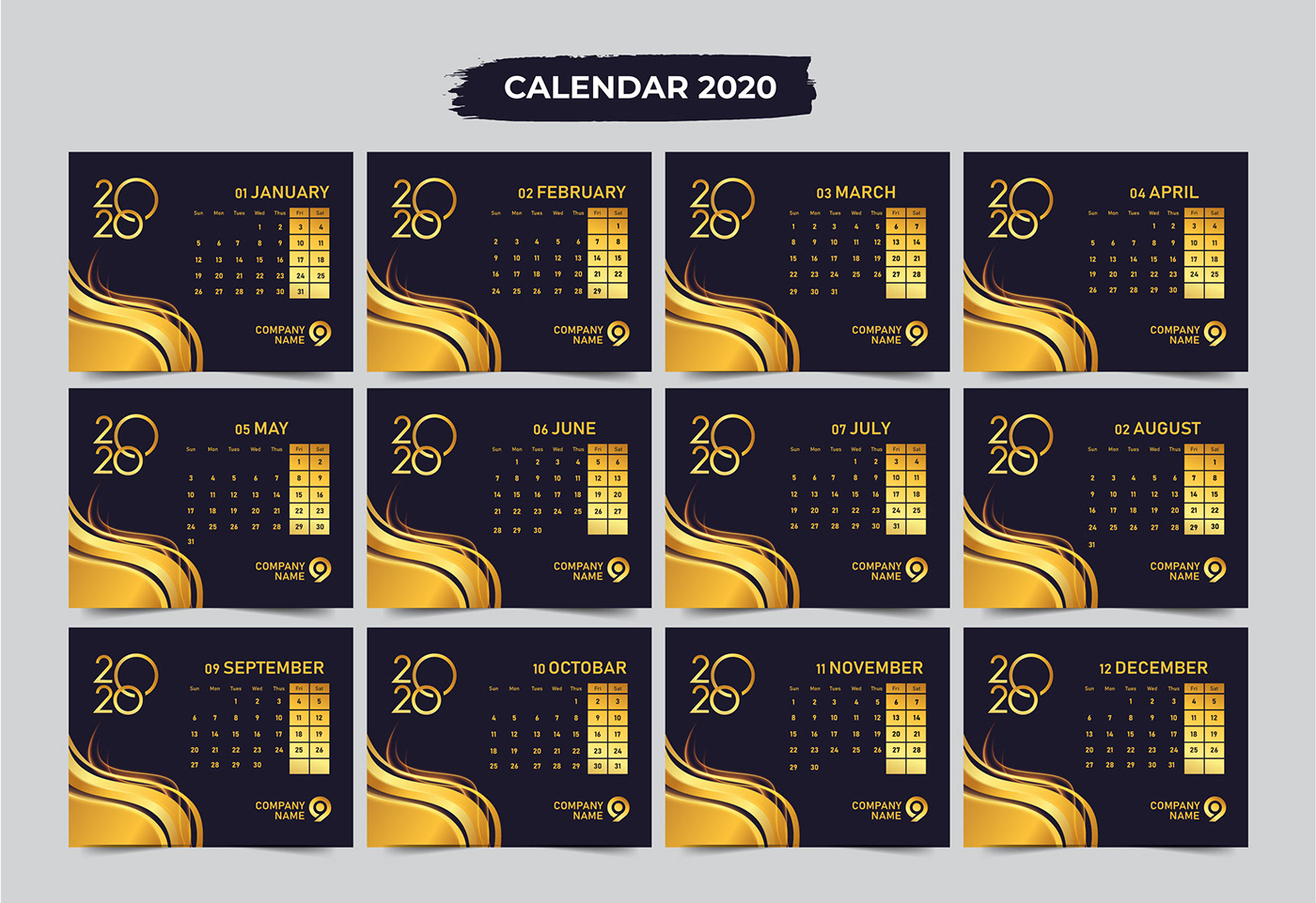 wall calendar desk CALENDAR CALENDAR BUNDLE Wall calendar 2020 Desk Calendar 2020 TEMPLATE CREATIVE NEW