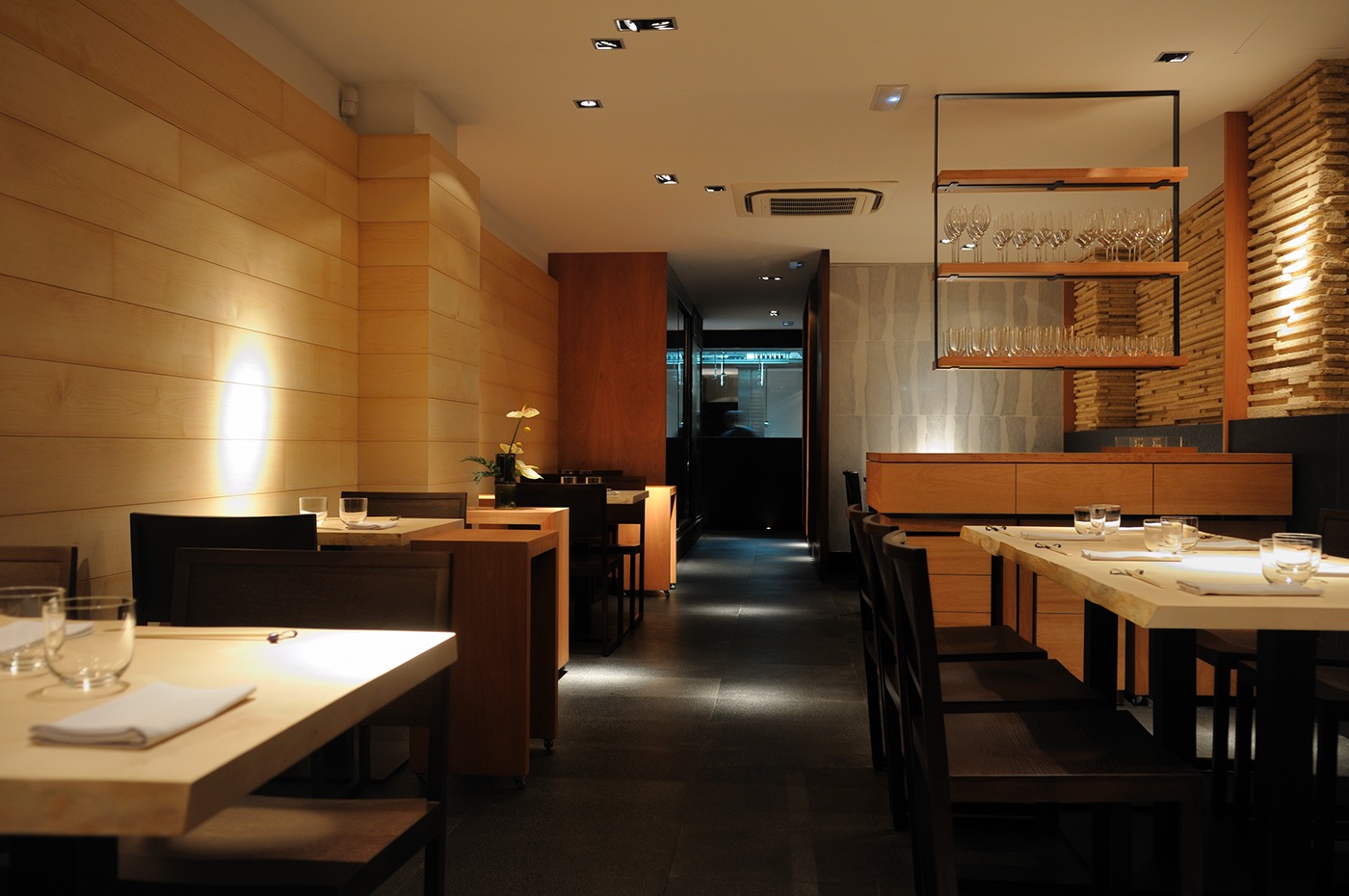 restaurant japanese Interiorismo design Interior material cocina kitchen