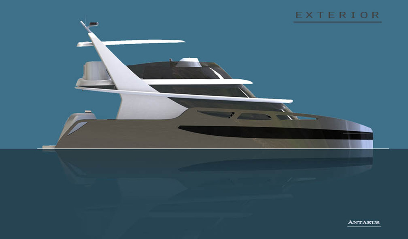 Marine design yacht catamaran