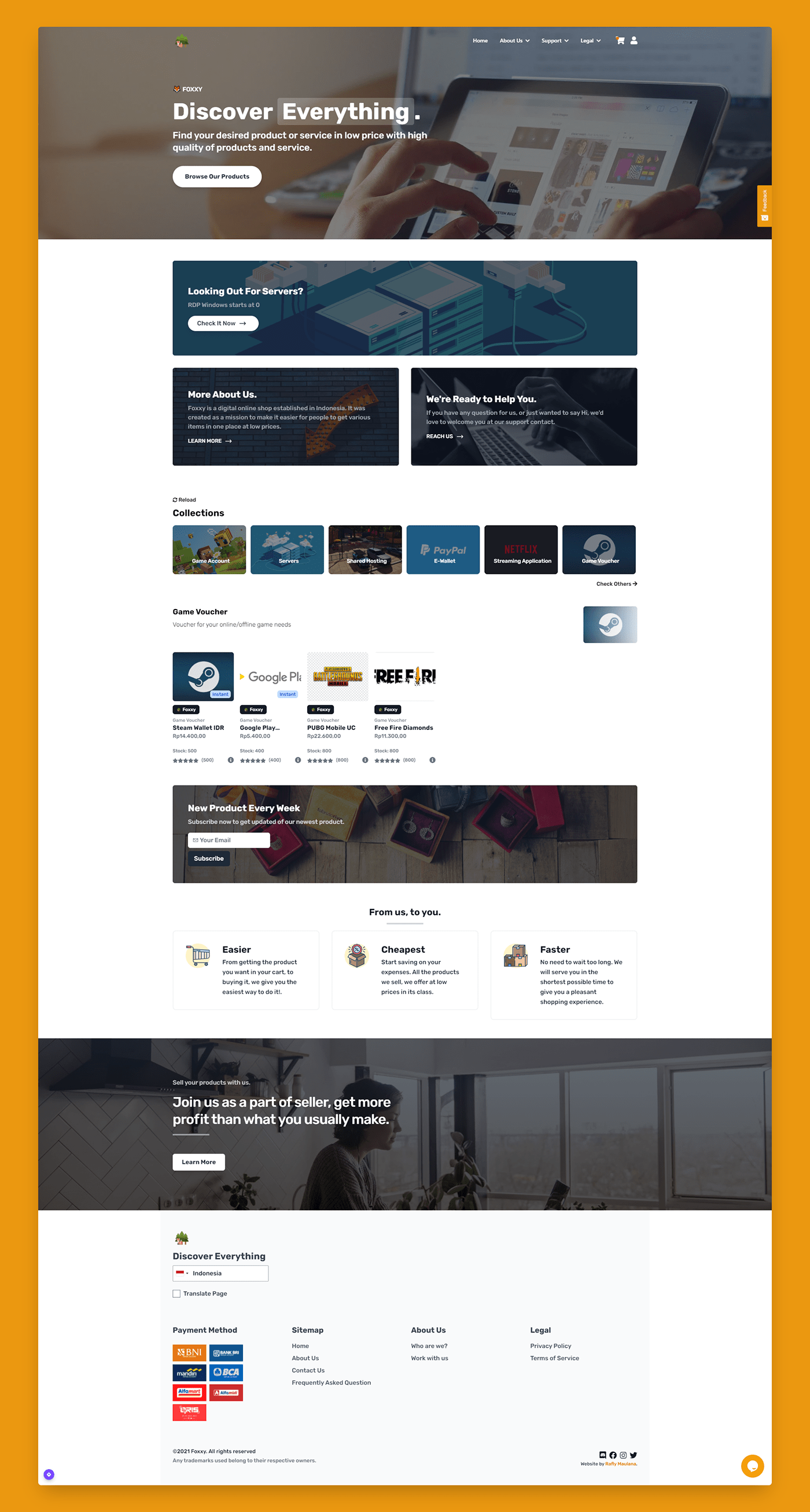 business clean design Ecommerce landing page marketing   ui design UI/UX Web Design  Website