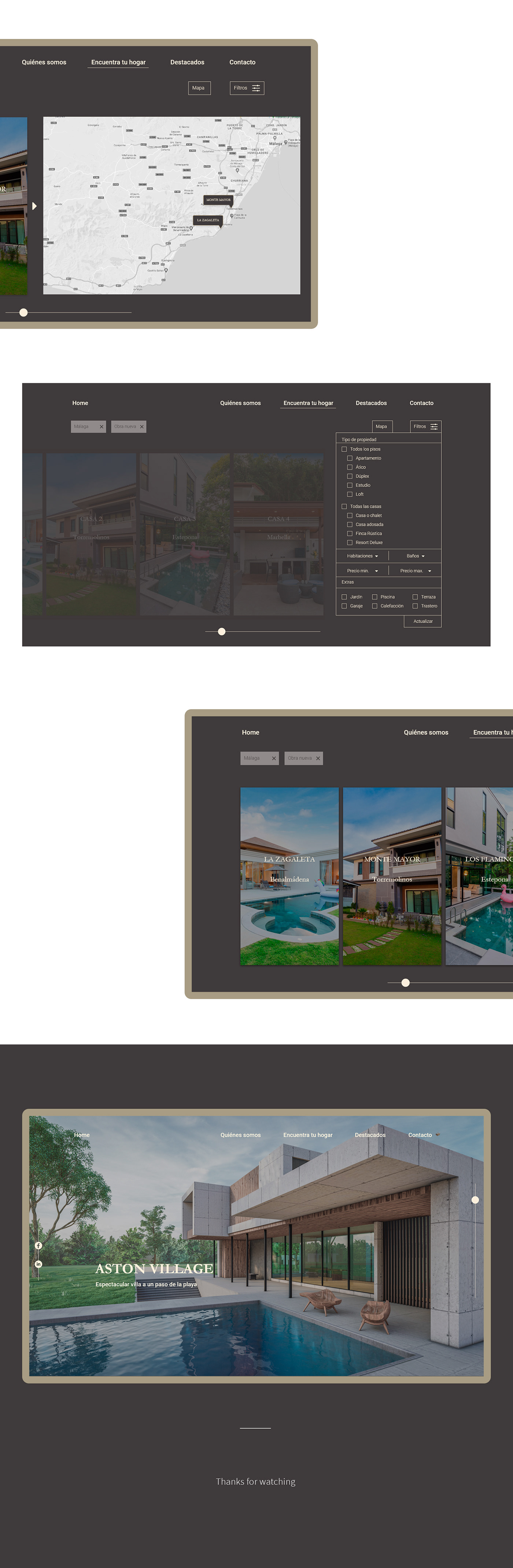design estate graphic luxury minimal Real research UI ux Web