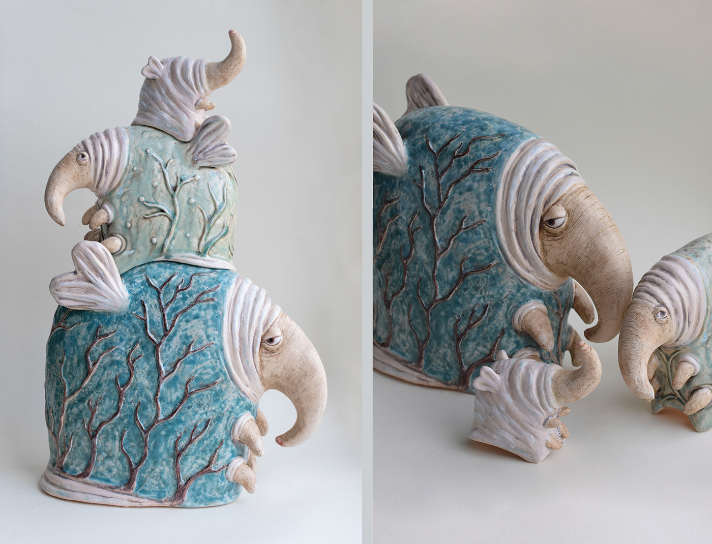 artwork ceramic ceramics  Character design  clay Creature Design fantasy figure handmade sculpture